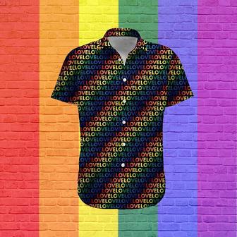 Lgbt Hawaiian Shirt, Haiwaiian Shirt, Rainbow Shirt, Beach Shirt, Lgbt Shirt, Gift For Gay Friend | Newhawaiianshirts AU