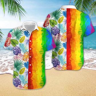 Lgbt Summer Vacation Hawaiian Shirt, Lgbt Low Poly Hawaiian Shirt, Summer Hawaiian Shirt For Gaymer And Lesbian | Newhawaiianshirts AU