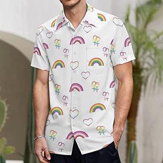 Lgbtq Hawaiian Shirt, Pride Month Rainbow Lgbt Print Summer Hawaiian Shirts Beach Shirts Gift | Newhawaiianshirts UK