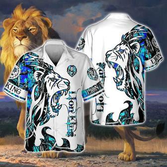 Lion King All Over Print Hawaiian Shirt, Lion Hawaiian Shirts, Love Lion Gift | Newhawaiianshirts