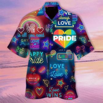 Love Has No Gender Tropical Background Design Hawaiian Shirt | Newhawaiianshirts DE