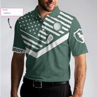 My Green Jacket Is In The Wash Custom Polo Shirt, Personalized Forest Green American Flag Golf Shirt For Men Coolspod - Monsterry