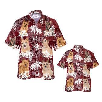 Norwich Terrier Hawaiian Shirt, Dog Hawaii Aloha Shirt Tribal Pattern | Newhawaiianshirts DE