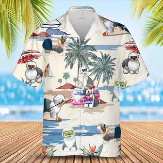 Old English Sheepdog Summer Beach Hawaiian Shirt | Newhawaiianshirts AU