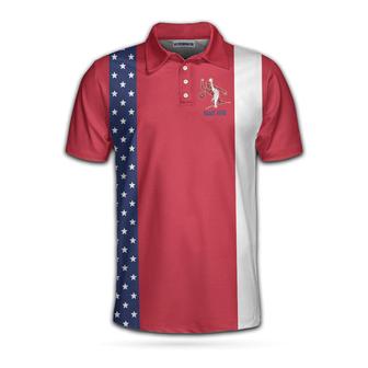Once I Zero In You Can Put A X On In Retro Style Custom Polo Shirt, American Flag Bowling Shirt For Men Coolspod - Monsterry UK