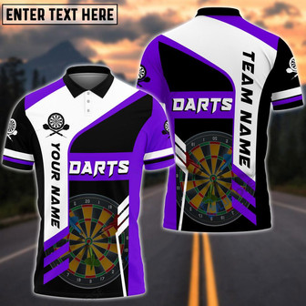 Personalized Dart Board Multil Color All Over Printed Polo Shirt, Perfect Gift For Dart Lovers - Monsterry