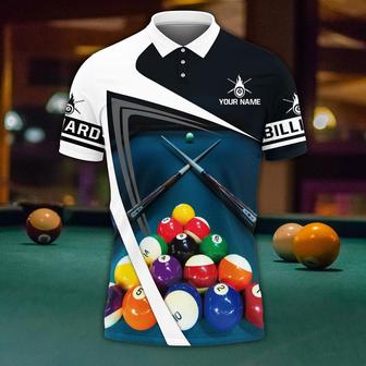 Personalized Name Billiard Polo Shirt Men Women, Billiard Shirt, Billiard Team Uniform, Billiard Lover Gift - Monsterry UK