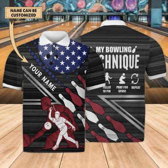 Personalized Name Bowling Polo Shirt Customized Bowling Fans Uniform - Monsterry DE