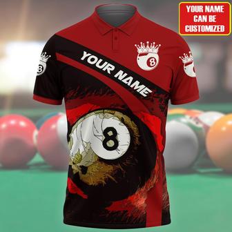 Personalized Name King Of Billiard Unisex Shirt For Men Women, Billiard Polo Shirt - Monsterry DE