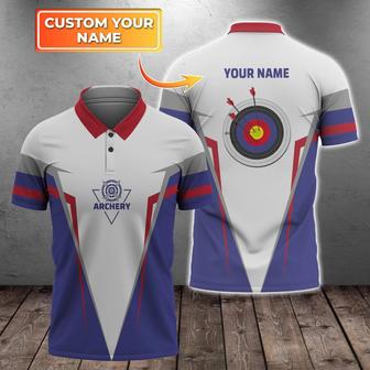 Personalized With Name Archery Polo Shirt, Archery Shirts, Birthday Gift For Archery Team Lover - Monsterry UK
