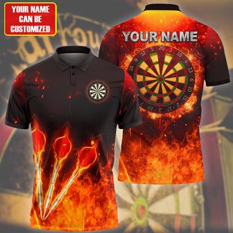 Personalized With Name Fire Dar Polo Shirt Cool Shirt For Dar Team Players - Monsterry DE