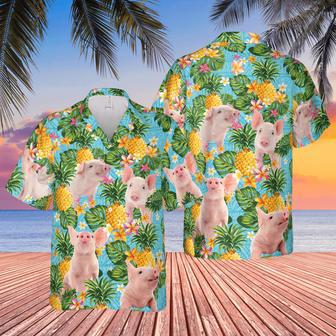 Pineapple Hawaiian Theme For Pig Lovers All Printed Hawaiian Shirt | Newhawaiianshirts AU