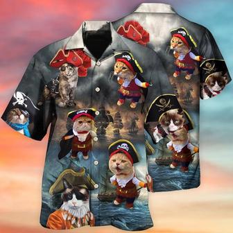 Pirate Cat Style So Cute Hawaii Shirt, Cat Hawaiian Shirt, Gift For Cat Lovers | Newhawaiianshirts CA