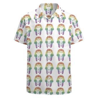 Rainbow Gay Lgbtq Pride Month Egyptian Pharaoh Hawaiian Vintage Shirt Mens Button Down Tropical Hawaii Beach Shirts | Newhawaiianshirts CA