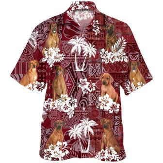 Rhodesian Ridgeback Hawaiian Shirt, Dog Dad Hawaiian Shirt, Dog Lover Hawaii Shirt | Newhawaiianshirts AU