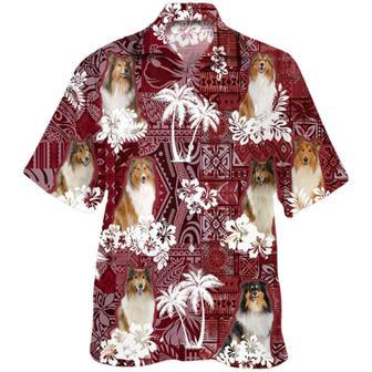 Rough Collie Hawaiian Shirt, Dog All Over Printed Hawaii Aloha Shirt | Newhawaiianshirts AU