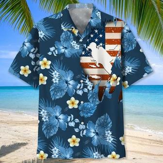 Scuba Diving Usa Blue Tropical Hawaiian Shirts, Aloha Diving Beach Shirt, Beautiful Hawaiian Shirt For Summer | Newhawaiianshirts UK