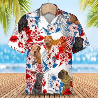 Shar Pei Hawaiian Shirt, Dog Hawaiian Shirts For Travel Summer, Hawaii Aloha Beach Shirt For Dog Lovers | Newhawaiianshirts