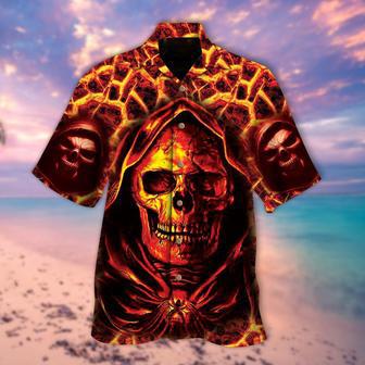 Skull The Reaper All Over Printed Hawaiian Shirt | Newhawaiianshirts UK