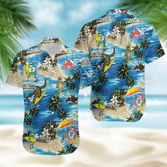 Sloth Surfing Summer Vibe Tropical Hawaiian Aloha Shirts | Newhawaiianshirts UK