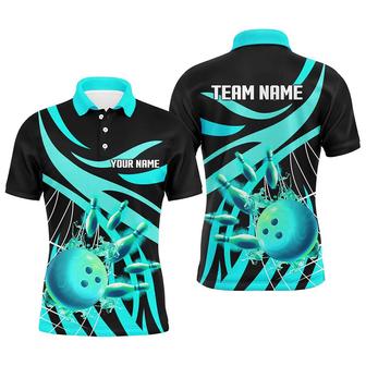 Spiderweb Bowling Ball And Pins Team League Multicolor Option Polo Shirt, Idea Gift For Bowling Lovers - Monsterry UK