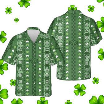 St Patrick's Irish Shamrock Hawaiian Shirt, Celtic Irish Happy St Patrick's Day Hawaiian Shirt, Gift For Him | Newhawaiianshirts