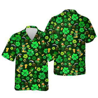 St.Patrick's Day Hawaiian Shirt, Funny Shamrock Hawaii Shirt, Gift For Him | Newhawaiianshirts AU