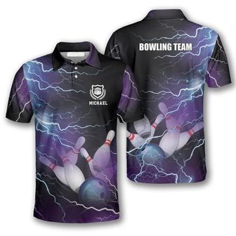 Strike Thunder Lightning Custom Bowling Shirts For Men - Monsterry DE