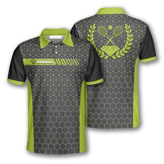Tennis Honeycomb Pattern Emblem Custom Polo Tennis Shirts For Men - Monsterry UK