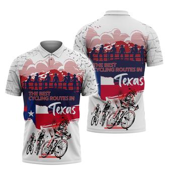 Texas Cycling Shirt Premium Polo Shirt For Cyclist - Monsterry