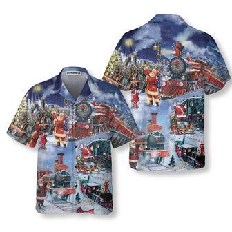 Train To Christmas Hawaiian Shirt, Xmas Hawaiian Shirts | Newhawaiianshirts AU