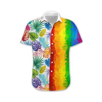 Transgender Shirt Hawaiian, Awesome Lgbt Low Poly Design Hawaiian Shirt | Newhawaiianshirts UK