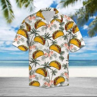 Tropical Floral And Taco Hawaiian Shirt, Aloha Hawaiian Shirt, Shirt For Men, Gift For Him | Newhawaiianshirts AU