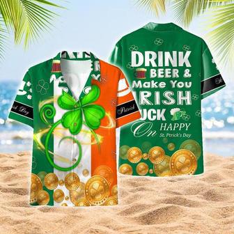 Unisex St Patrick's Day Aloha Hawaiian Shirts, Aloha Hawaiian Shirts, Gift For Him | Newhawaiianshirts CA