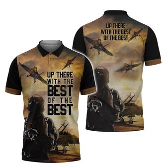 Up There With The Best Of The Best Pilot Polo Shirt - Monsterry