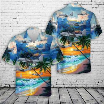 Us Air Force Hawaiian Shirt, Us Air Force Test And Evaluation Squadron Lockheed Combat King Ii Hawaiian Shirt | Newhawaiianshirts UK