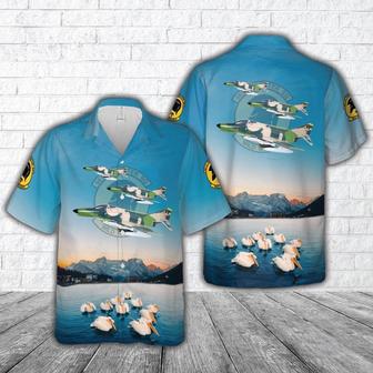 Us Air Force Hawaiian Shirt, Us Air Force Mcdonnell Douglas Phantom Ii Wild Weasel Tactical Fighter Squadron Hawaiian Shirt | Newhawaiianshirts AU