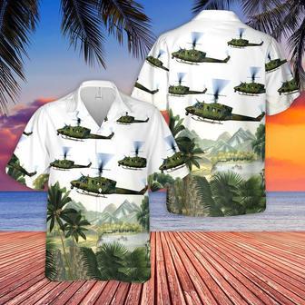 Us Air Force Hawaiian Shirt, Usaf Helicopter Squadron Bell Huey Helicopter Hawaiian Shirt | Newhawaiianshirts UK