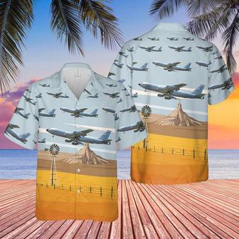 Us Air Force Hawaiian Shirt, Us Air Force Nebraska Air Refueling Wing Boeing Stratotanker Hawaiian Shirt | Newhawaiianshirts CA