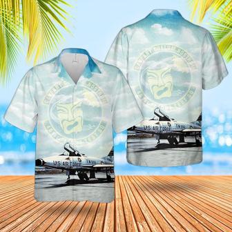 Us Air Force Hawaiian Shirt, Us Air Force North American Super Sabre Of Flight Test Squadron Hawaiian Shirt | Newhawaiianshirts AU