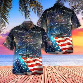 Us Air Force Hawaiian Shirt, Nebraska Boeing Stratotanker 59-1495, Of July Hawaiian Shirt | Newhawaiianshirts AU