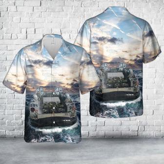 Us Navy Hawaiian Shirt, Us Navy Landing Craft Air Cushion Hawaiian Shirt, Military Hawaiian Shirt | Newhawaiianshirts CA