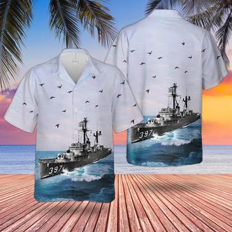 Us Navy Hawaiian Shirt, Uss Wilhoite (Deder 397) Us Navy Ship Reunions Hawaiian Shirt, Military Hawaiian Shirt | Newhawaiianshirts DE