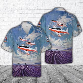 Us Navy Hawaiian Shirt, Us Navy Beechcraft Texan Ii Hawaiian Shirt, Military Hawaiian Shirt | Newhawaiianshirts DE