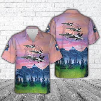 Us Navy Hawaiian Shirt, Us Navy Strike Fighter Squadron 83 Rampagers, Mcdonnell Douglass F Hornet Hawaiian Shirt | Newhawaiianshirts CA