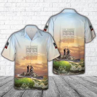 Us Navy Hawaiian Shirt, Us Navy Uss Somers Hawaiian Shirt, Military Hawaiian Shirt | Newhawaiianshirts CA