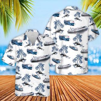 Us Navy Hawaiian Shirt, Us Navy Hospital Ship Hawaiian Shirt, Military Hawaiian Shirt | Newhawaiianshirts DE