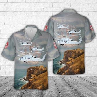 Us Navy Hawaiian Shirt, Us Navy Air Ambulance Detachment Sikorsky Seahawk Hawaiian Shirt | Newhawaiianshirts DE