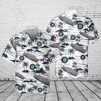 Us Navy Hawaiian Shirt, Us Navy Uss Nimitz Pocket Hawaiian Shirt, Military Hawaiian Shirt | Newhawaiianshirts CA