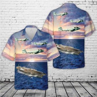 Us Navy Hawaiian Shirt, Us Navy Prowler Of Rooks And Uss America Hawaiian Shirt | Newhawaiianshirts CA